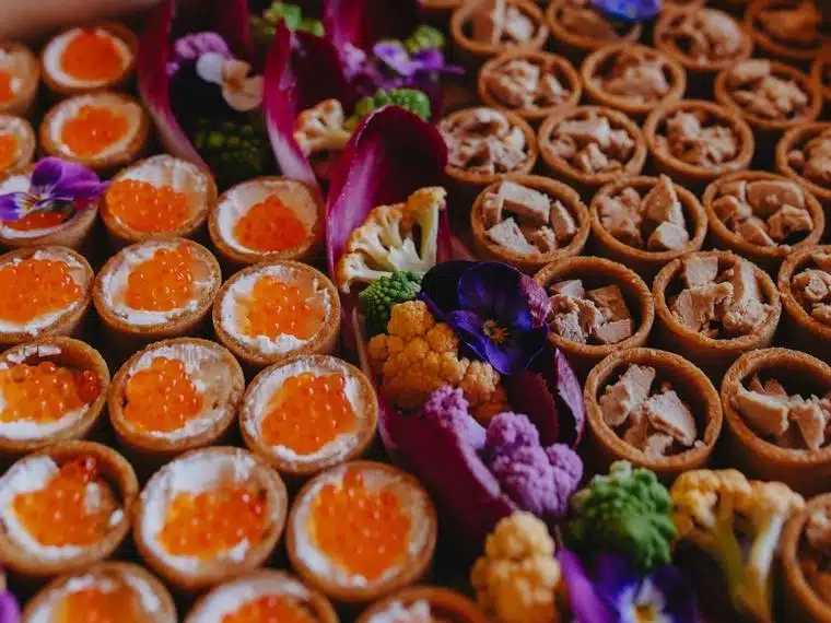 Bouchées et tartelettes traiteur